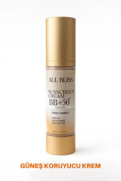 ALL BLİSS All Bliss BB Güneş Kremi SPF 50+ 50 ml – Leke Karşıtı, Nemlendirici ve Aydınlatıcı etki