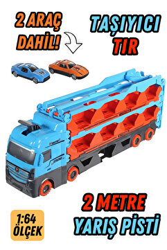 RAF Store Yarış Pisti Özellikli Araç Taşıyıcı Tır 2 Metre Uzunluk Oyuncak Araba 24 Araç Kapasiteli