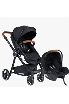 Tommybaby Toranto Black Vip Travel Sistem Bebek Arabası + Puset