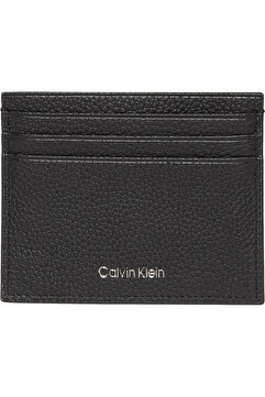 Calvin Klein Erkek Dokulu Yazı Baskılı Kartlık - Siyah