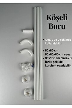 Tropikhome Köşeli Banyo Borusu L Duş Borusu