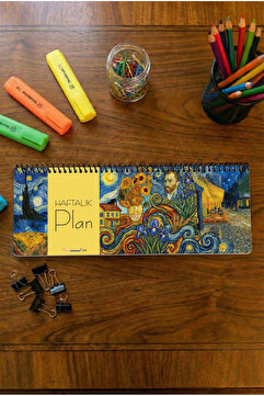 Tieni Notepad Haftalık Planlayıcı, Weekly Planner, 30x10cm, 50 Yaprak Kd702