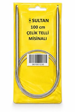 Sultan Çelik Telli Misinalı 100 Cm Örgü Şişi (2-2,5-3-3,5-4-4,5-5-5,5-6-7-8-9-10MM)