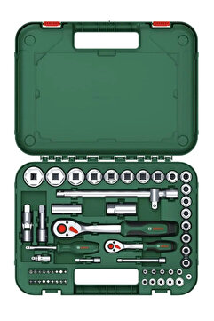 Bosch 1/4'' + 1/2'' 57 Parça Lokma Anahtar Takımı 1600A02Z9G