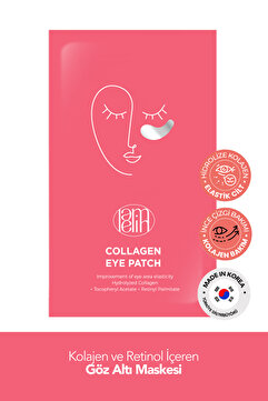 Lamelin Allantoin, Kolajen ve Retinol İçeren Sıkılaştırıcı Göz Altı Maskesi Collagen Eye Patch