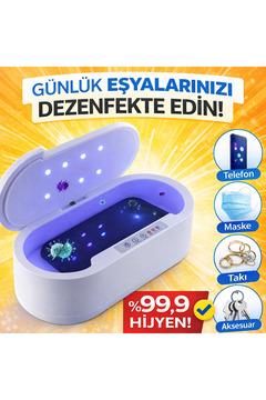 MDSTECH UV-C Dezenfeksiyon Kutusu | Telefon Maske Takı Sterilizasyon Cihazı %99,9 Hijyen