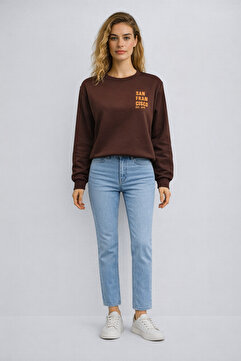 VENA Kadın Marrakesh Vintage Med Blue Straight Jean Pantolon - Vintage Med Blue