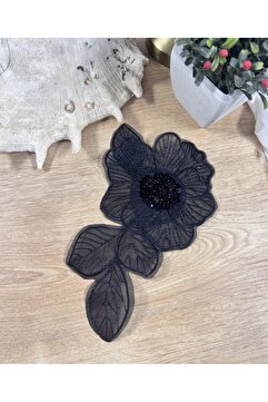 jasmina store nakışlı papatya desenli payet işlemeli aplik motif