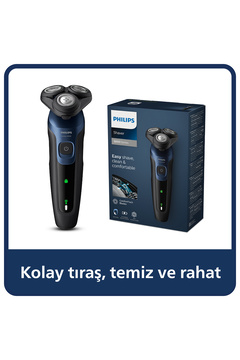 Philips 5000 Serisi Islak&Kuru Tıraş Makinesi, 360 Yüz kıvrımı başlıklar, Hassas Düzeltici,S5445/03