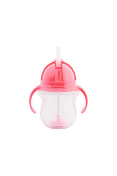 Munchkin Tıklama Kilitli Uçlu Pipetli Alıştırma Bardağı, 6ay , 207ml, Pembe, 1 Adet