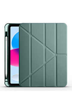 Nezih Case Ipad 10.2 (7. 8. 9.NESİL) 2020/2021 Uyumlu Kalem Bölümlü Uyku Modlu Katlanabilir Akıllı Kılıf