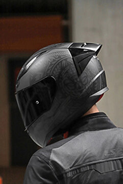 LS2 Rapıd 2 Race Takaroa Mat Siyah Kask