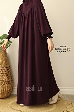ASİLNUR İrem Elbise Mürdüm