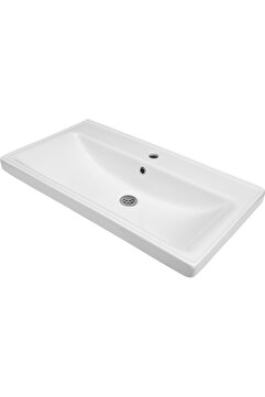 KAREN BANYO Karen Seramik Sky 80 Cm, Dolap Uyumlu Seramik Lavabo Taşı