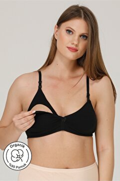 par lingerie pl Pl Emzirme Sütyeni Kapsız Penye Siyah