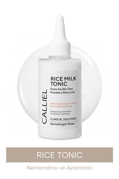 CALLİEL Aydınlatıcı Leke Karşıtı Cilt Tonu Eşitleyici ve Parlatıcı Rice Tonik 200 Ml