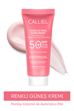 CALLİEL Ton Eşitleyici , Aydınlatıcı Spf 50+ Renkli Güneş Kremi Glutatyon, Hyaluronik Asit Etkili 50 ml