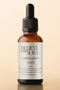 Believe Your Aura Tatlı Badem Yağı - %100 Saf ve Doğal Cilt Ve Saç Bakım Yağı - Sweet Almond Oil - 10 ml
