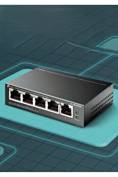 Tp-Link sb-efk3 TL-SG105PE 5+Gigabit Kolay Akıllı Anahtar, 4 Bağlantı Noktalı PoE Switch