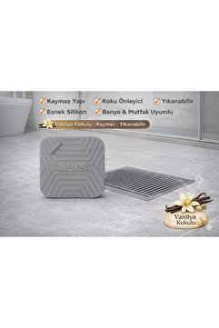 SAVORYHOME 1 adet Banyo ve mutfak Koku Önleyici silokon mat kare duş lavabo süzgeci koku ve böcek önleyici ve