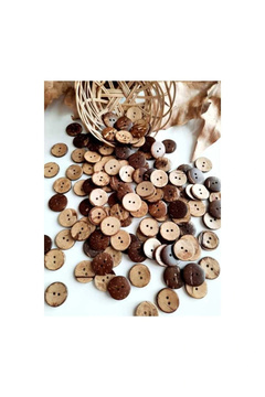 canan dizayn Coconat ( Kokonat ) Düğme 13 mm 20 Boy ( 35 Adet)