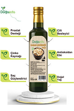 DOĞAEDA Kabak Çekirdeği Yağı 250 ml Soğuk Sıkım Çinko Kaynağı