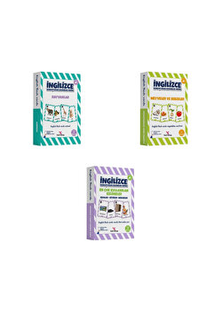 yeti kitap 4-9 Yaş İngilizce Konuşturan Kelime Kartları English Flash Cards/ Okul Öncesi ve İlkokul /376 Kelime