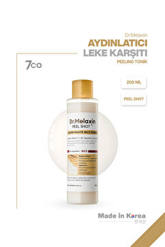 Dr.Melaxin Pirinç Özü & Niasinamid-Seramid İçeren Tonik – Peeling Ve Aydınlatıcı Çift Etkili Bakım (200ML)