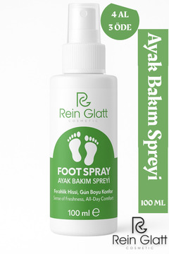 Rein Glatt Cosmetic Çay Ağacı Özlü Ayak Ve Tırnak Mantar Koku Gidermeye Yardımcı Nemlendirici Bakım Spreyi