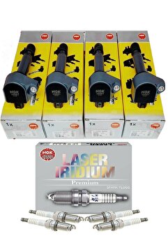 NGK Honda Civic Fd6 2006-/Crv 07-Bobin+iridyum Buji Takım 4 Adet NGK: 48266/4 adet NGK:5266 orjinal