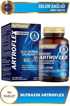 Nutraxin Artroflex 90 Adet Tablet - (Glukozamin-MSM-Kondroitin-Bromelain-Şeytan Pençesi)