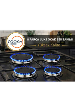 Arçelik 8 Parça Fırın Bek ve Kapak Takımı Büyük Markalara Uyumlu (PROFİLO-BOSCH-SİEMENS UYUMSUZ) Set