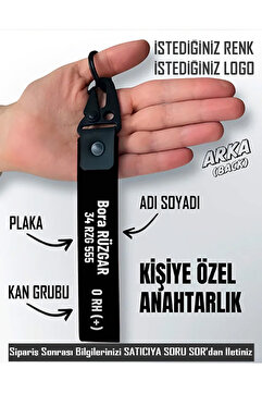 NIFF KİŞİYE ÖZEL İsim Plaka Kan Grubu Baskılı Motosiklet Otomobil Anahtarlık Hediyelik Unisex