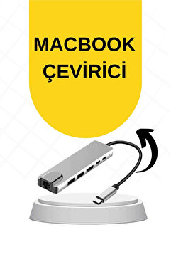 Genel Markalar znv Mey İthalat® Macbook Pro/air Uyumlu USB Type-C 8 In 1 Hub Dönüştürücü Çevirici Çoklayıcı USB Hdm