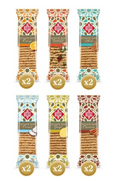 Tempo Şekerleme Karma 45 g Susam Krokan Kutu x 12 Adet (6 Çeşit)