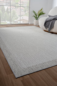 Konfor Halı Konfor Sisalux 3093 Krem Jüt Tabanlı Modern Dokuma Kilim Sisal Hasır Halı