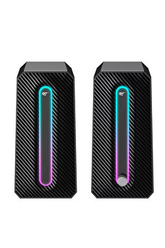 Havit SK216 RGB Işıklı Stereo Bilgisayar Hoparlörü – 5W×2, USB + 3.5mm, Dokunmatik Işık Kontrolü