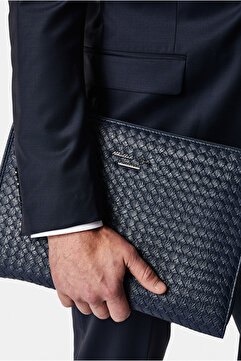 Kiğılı Desenli Clutch El Çantası
