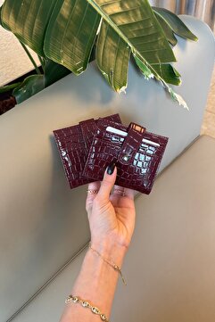 Grsbags Bordo Kadın Kartlık Ve Cüzdan