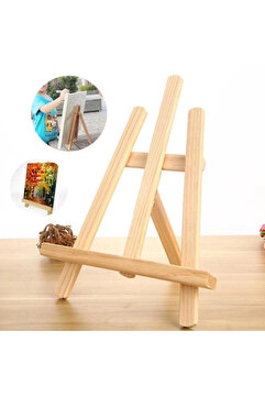 Genel Markalar Masaüstü Şövale, Ahşap, Mini Şövale, Üç Ayaklı, Resim Şövalesi, Ressam Sehpası