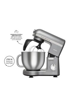 Karaca Mastermaid Chef Pro Çift Kollu Stand Mikser Galaxy Grey 1750 W