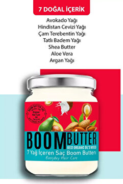 BOOM BUTTER Herbal Science Saç Bakım Yağı 190 ml