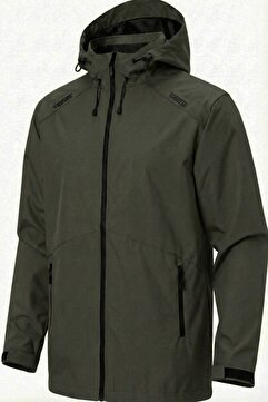 Ghassy Co Erkek Rüzgarlık/Yağmurluk Outdoor Omuz Detaylı Mevsimlik Füme Spor Ceket