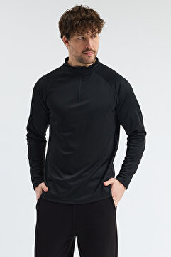 bh collection ERKEK ANTREMAN SPOR CEKET HIZLI KURUMA YARIM FERMUARLI