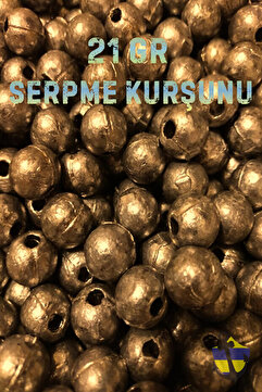 SAZAN RİG Serpme Kurşun Delikli Kurşun 21 gr (50 ADET - 1 KG) Balık Kurşunu Dökme Kurşun Ağ Kurşunu