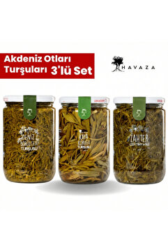 Havaza Akdeniz Otları Turşuları- Deniz Börülcesi Kaya Koruğu Yağlı Zahter 720 gr.