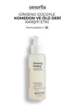 OMORFİA Kırmızı Kore Ginseng Özlü Anında Ölü Derilerden Arındıran, Yenileyici Aydınlatıcı Peeling 100 ml