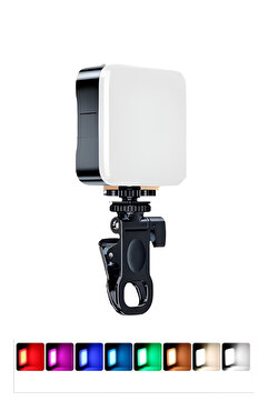 Zyga 105 LED RGB Selfie Işığı | 3200K–6500K Ayarlı | Telefon & Kamera Uyumlu Universal