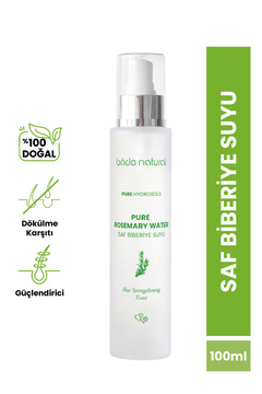 Bade Natural Biberiye Suyu Dökülme Karşıtı ve Saç Uzamasını Destekleyici Saç Toniği %100 Doğal 100 ml