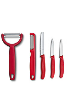 VICTORINOX Kırmızı 5 Li Soyma Ve Soyacak Seti